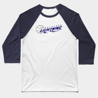 Defunct Rockford Lightning CBA Basketball 1986 Baseball T-Shirt